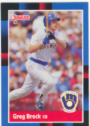 1988 Donruss Baseball Cards    337     Greg Brock